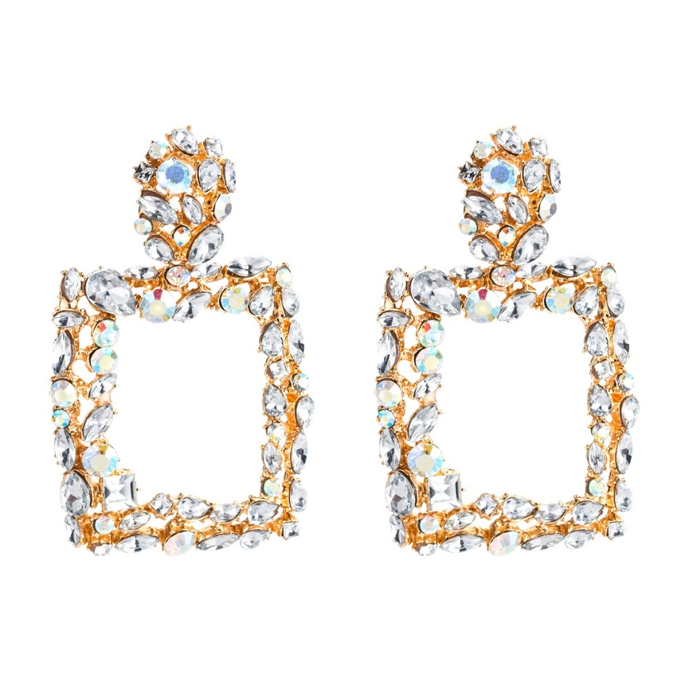 LAST PAIR! Gold Statement Earrings - Picture 2 of 6